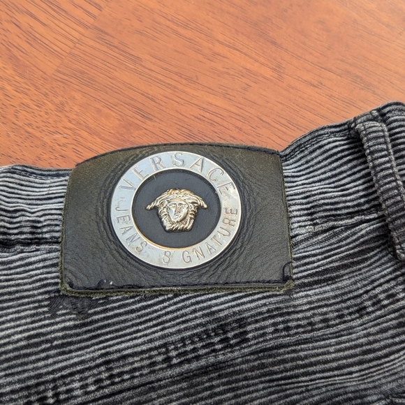 Versace Couture Velour Corduroy Velvet Pants - Picture 5 of 9